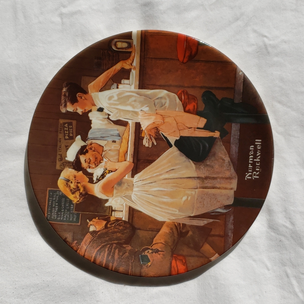 Norman Rockwell Plate "After The Prom"
